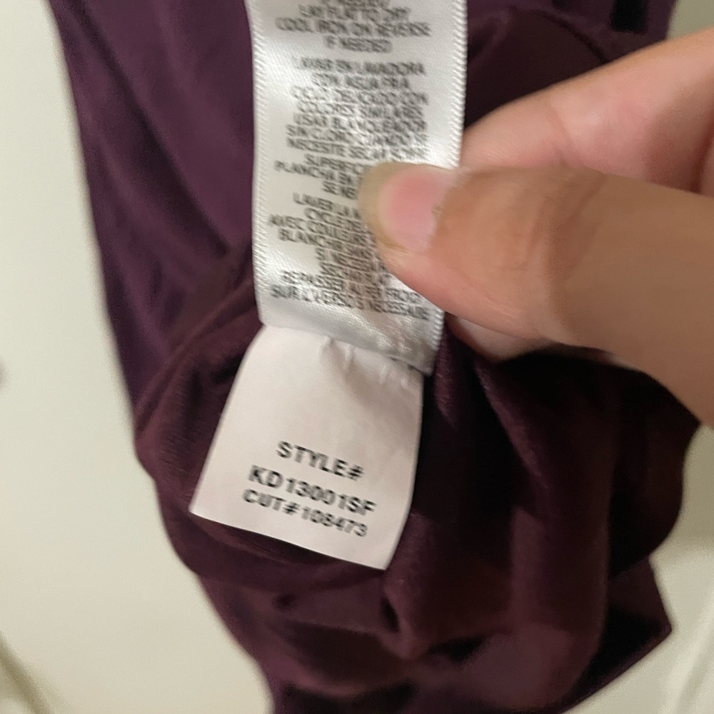 KUT from the Kloth Mollee Faux Wrap Dress Purple Stitch Fix Size 8 - Picture 6 of 7